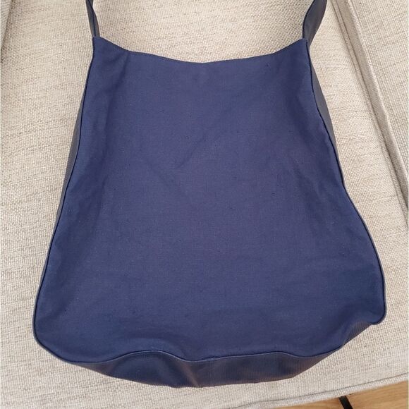 Nina Ricci Vintage Canvas Tote Bag in Navy - Picture 5 of 13